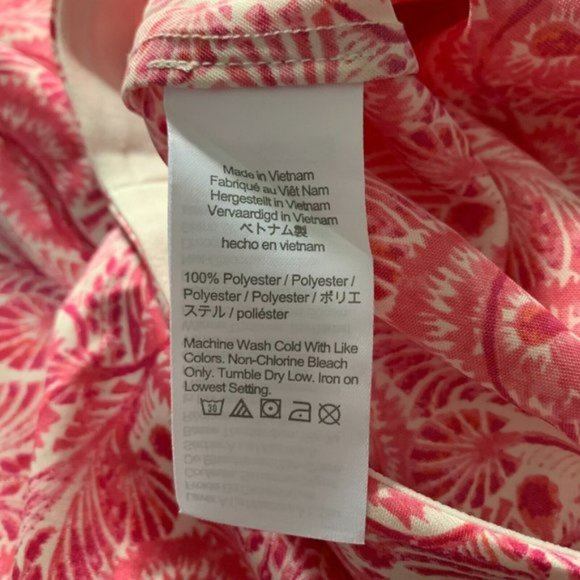 J. Crew Womens Flare Slip Skirt Mermaid Satin Swirl Pink Midi Pull On 2X - Picture 7 of 10